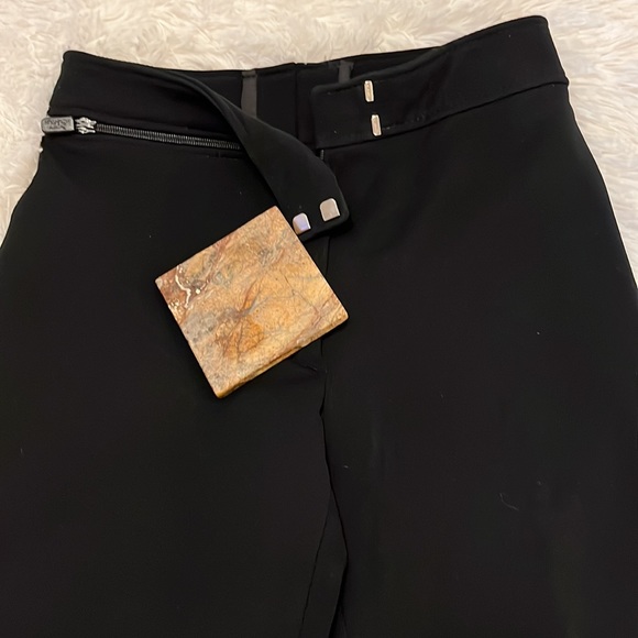 Snowy Mountain Vintage Black Ski Pants Made In Italy - Picture 3 of 12